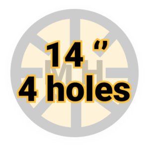 14" 4 holes