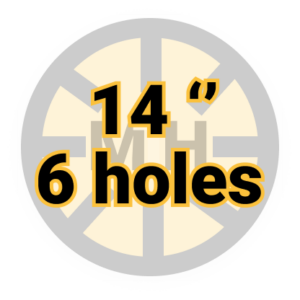 14" 6 holes