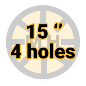 15" 4 holes magwheels