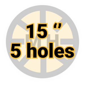15" 5 holes magwheels