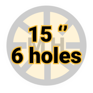 15" 6 Holes magwheels