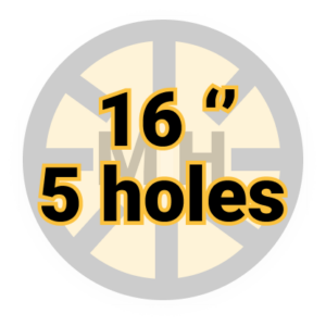 16" 5 Holes