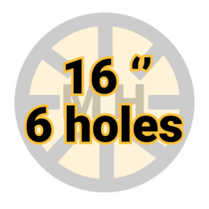 16" 6 Holes