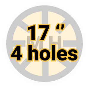 17" 4 holes