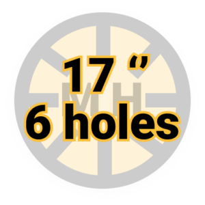 17" 6 holes