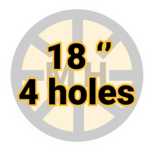 18" 4 holes