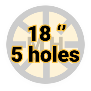 18" 5 holes