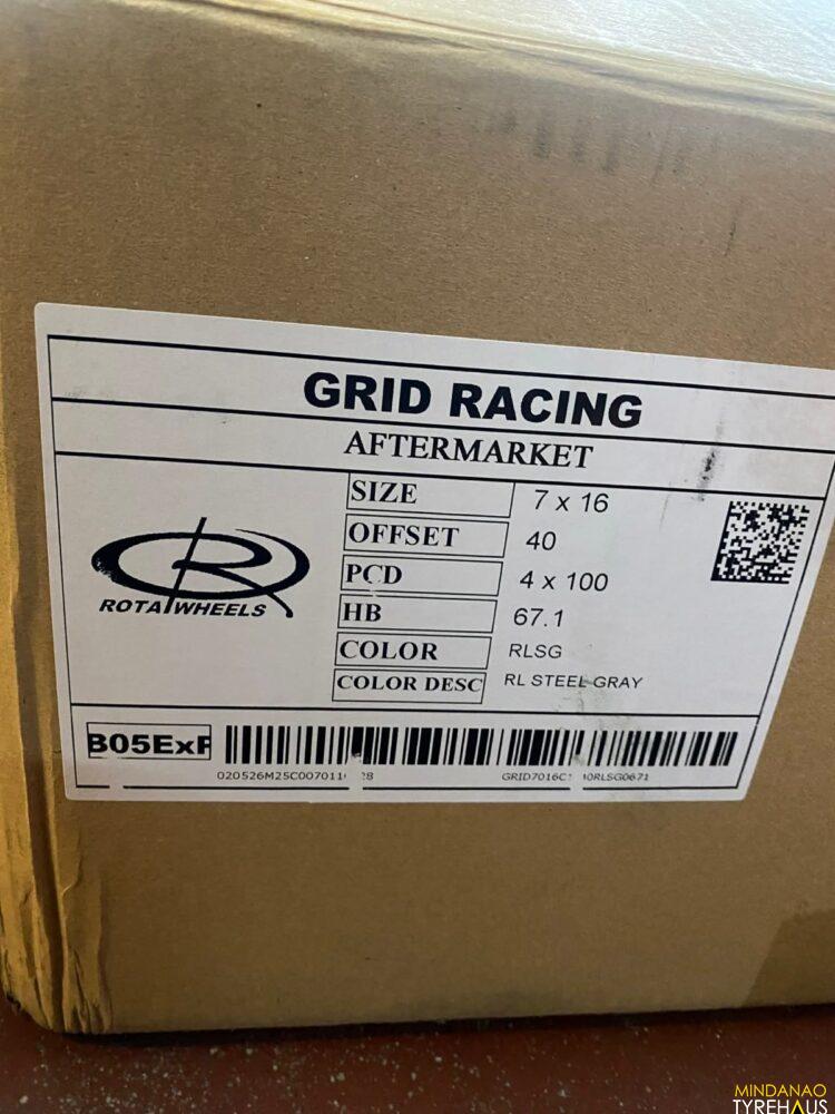 Grid Racing Magz 16” Rota Grid Racing Steel Grey Polish Mags 4Holes pcd 100 Bnew ...