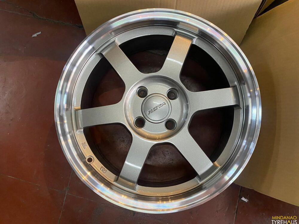 Grid Racing Magz 16” Rota Grid Racing Steel Grey Polish Mags 4Holes pcd 100 Bnew ...